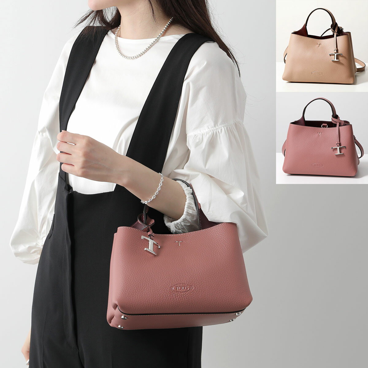 TODS トッズ ショルダーバッグ T TIMELESS Tタイムレス XBWAPAEL000QRI レディース レザー チャーム付き ハンドバッグ クロスボディ 鞄 カラー2色【po_sannn】のサムネイル
