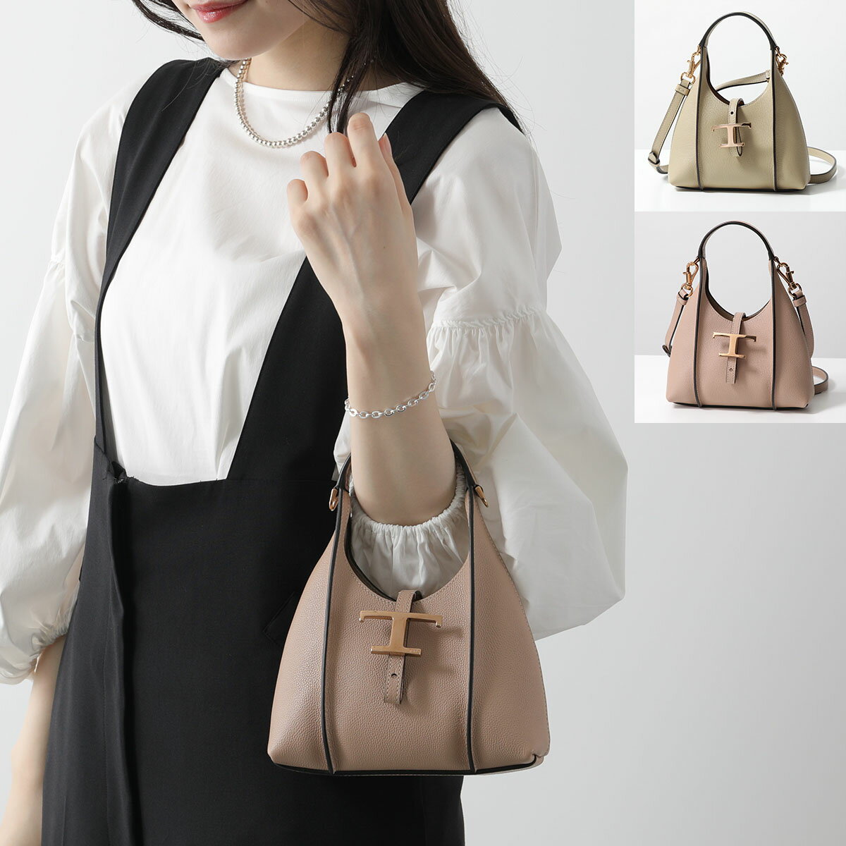 TODS トッズ ショルダーバッグ T TIMELESS Tタイムレス XBWTSBE0000Q8E レディース ハンドバッグ マイクロ レザー ロゴ 鞄 カラー2色【po_sannn】のサムネイル