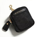 ANYA HINDMARCH アニヤハインドマーチ イヤホン ポーチ 191661 レディース ナイロン タッセル ミニポーチ クリップ付き Black 505...