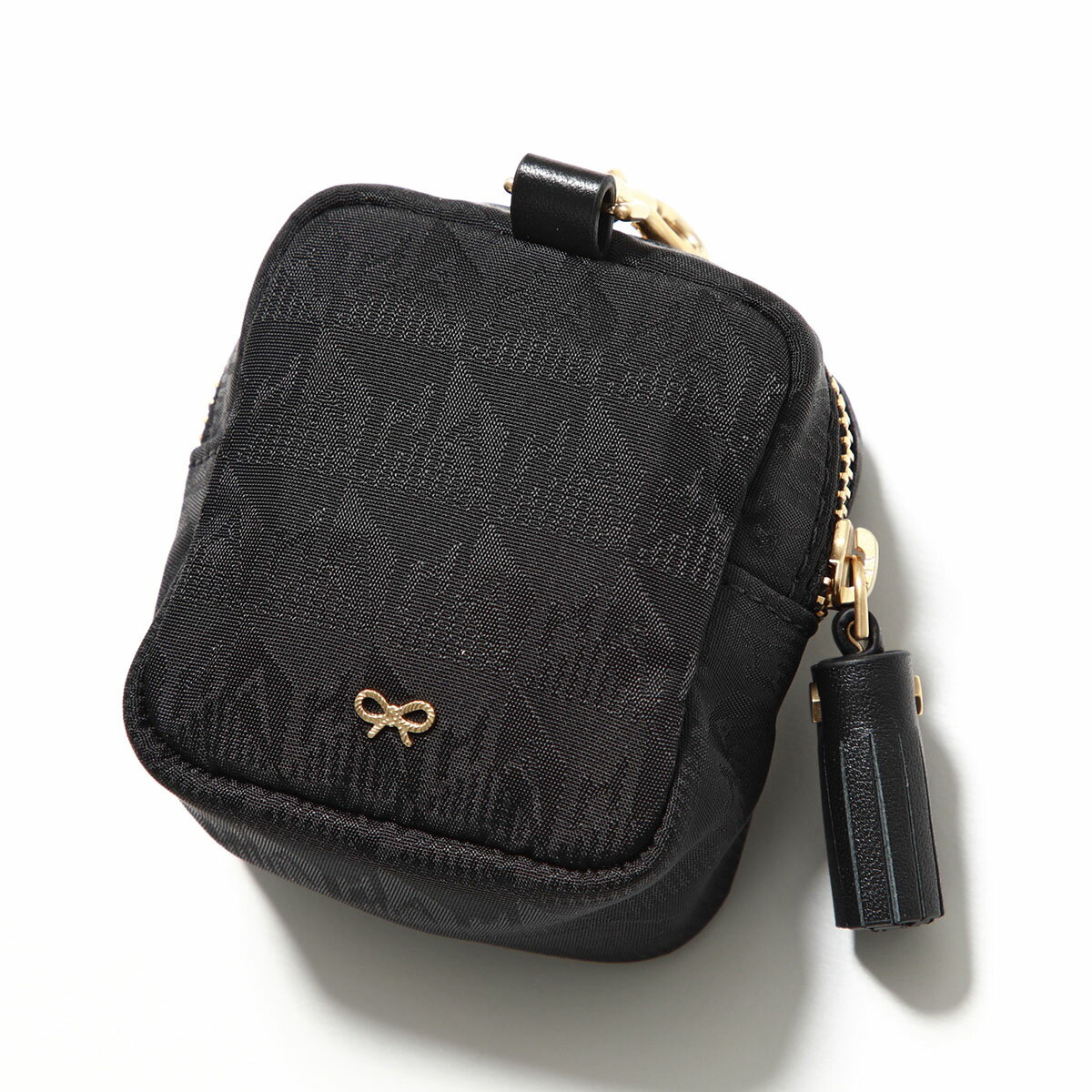 �ں���2����OFF�����ݥ��оݡ�4/10��4/12�����ANYA HINDMARCH ���˥�ϥ���ɥޡ��� ����ۥ� �ݡ��� 191661 ��ǥ����� �ʥ����� ���å��� �ߥ˥ݡ��� ����å��դ� Black 5050925191661