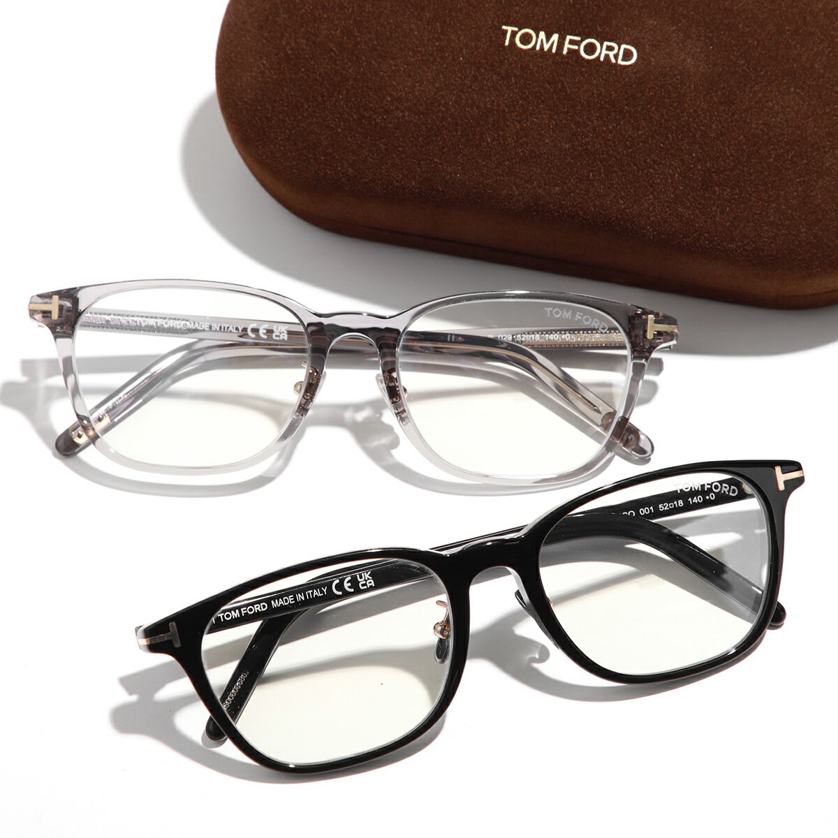 TOM FORD トムフォード メガネ TF5860-D-B FT5860-D-B/V メンズ ウェリントン型 ロゴ 伊達メガネ アジアンフィット ブルーライトカットレンズ カラー2色【dc_kikaku】