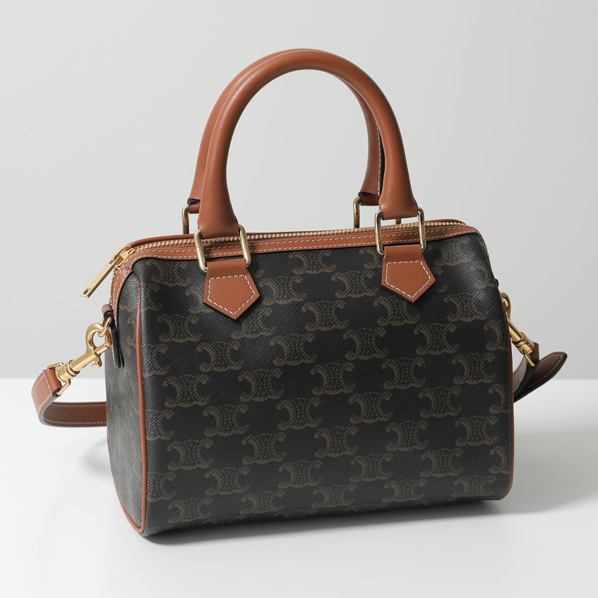 CELINE セリーヌ ショルダーバッグ Small Boston スモール ボストン 113772CAS.04LU レディース トリオンフ ハンドバッグ 鞄 Tanのサムネイル