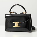 CELINE セリーヌ ハンドバッグ Teen Nino ティーン ニノ 118113FYJ.38NO レディース ショルダーバッグ トリオンフ エナメル パテントレザー Black