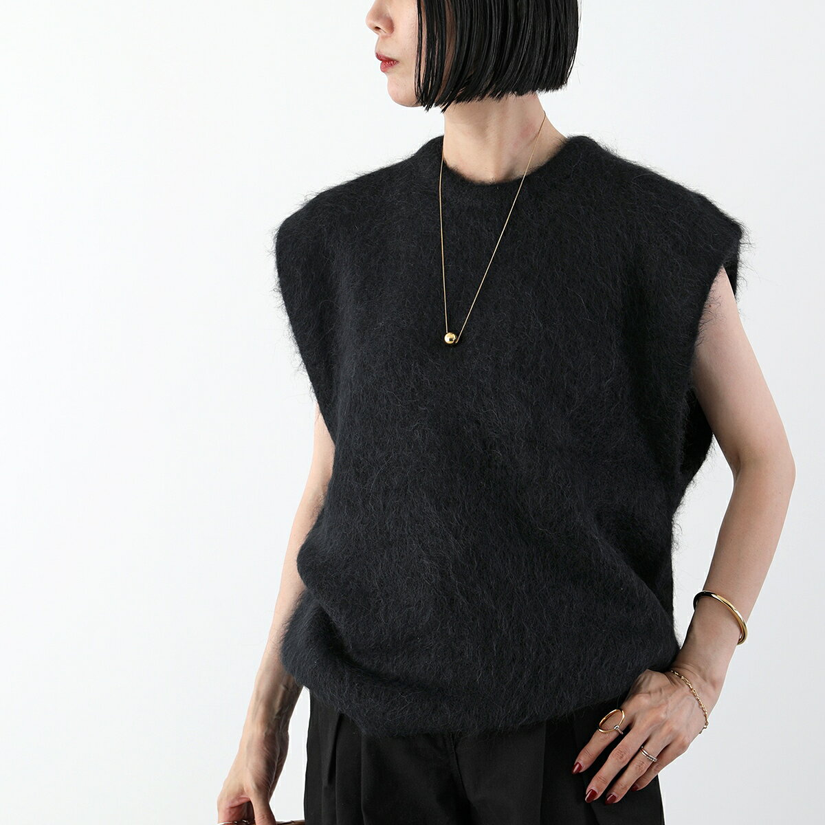 The Garment ザ ガーメント ニット ベスト bern knit top 20554 レディース クルー...