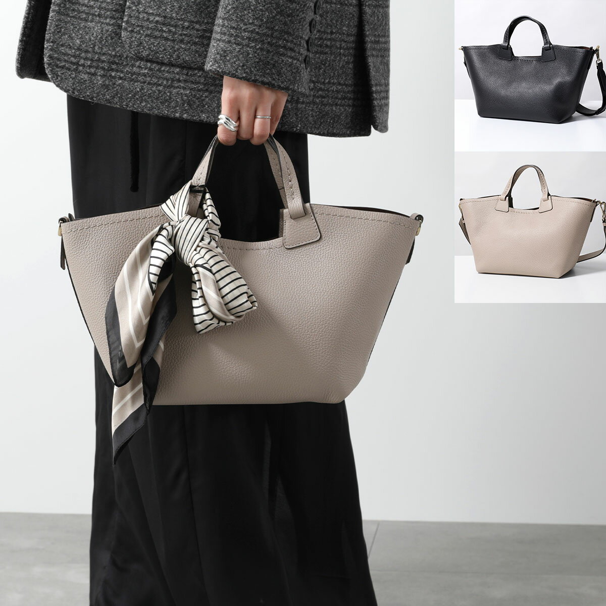 LORISTELLA ロリステッラ トートバッグ 2856 ANGELINA レディース レザー ハンドバッグ ショルダーバッグ 鞄 カラー2色のサムネイル