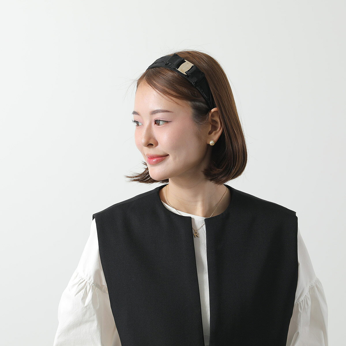 【6/10～6/11-1:59限定・ポイント2倍】 FERRAGAMO フェラガモ カチューシャ 34 697...