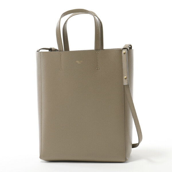 CELINE セリーヌ 189813XBA.18TP Small Vertical バーティカル レザー トートバッグ ショルダーバッグ Taupe 鞄 レディースのサムネイル