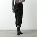 DRIES VAN NOTEN ドリスヴァンノッテン スカート HERCHIVE 011116 9603 レディース ドレープ ミモレ丈 ペンシル コットン ジ...
