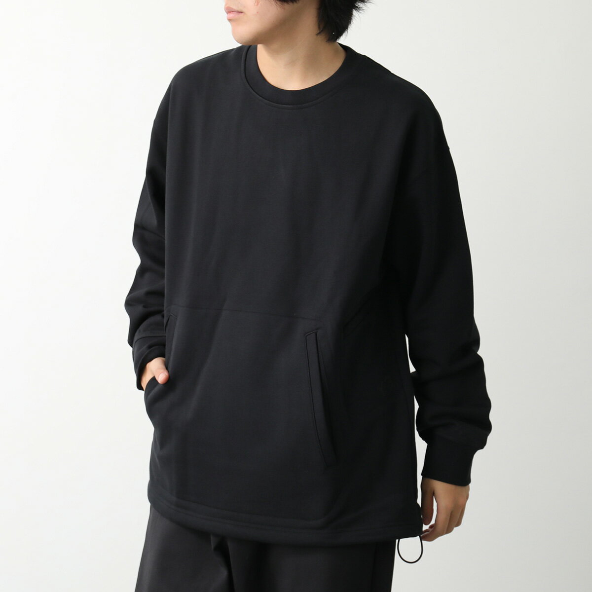 Y-3 ワイスリー トレーナー LOOSE CREW IX0396 メンズ スウェット クルーネック オーバーサイズ パウチポケット ロゴ BLACK 【dc_kikaku】