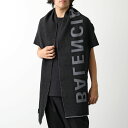BALENCIAGA バレンシアガ マフラー 530047 420B0 メンズ ウール ストール 大判 ロゴ 1260【po_sannn】