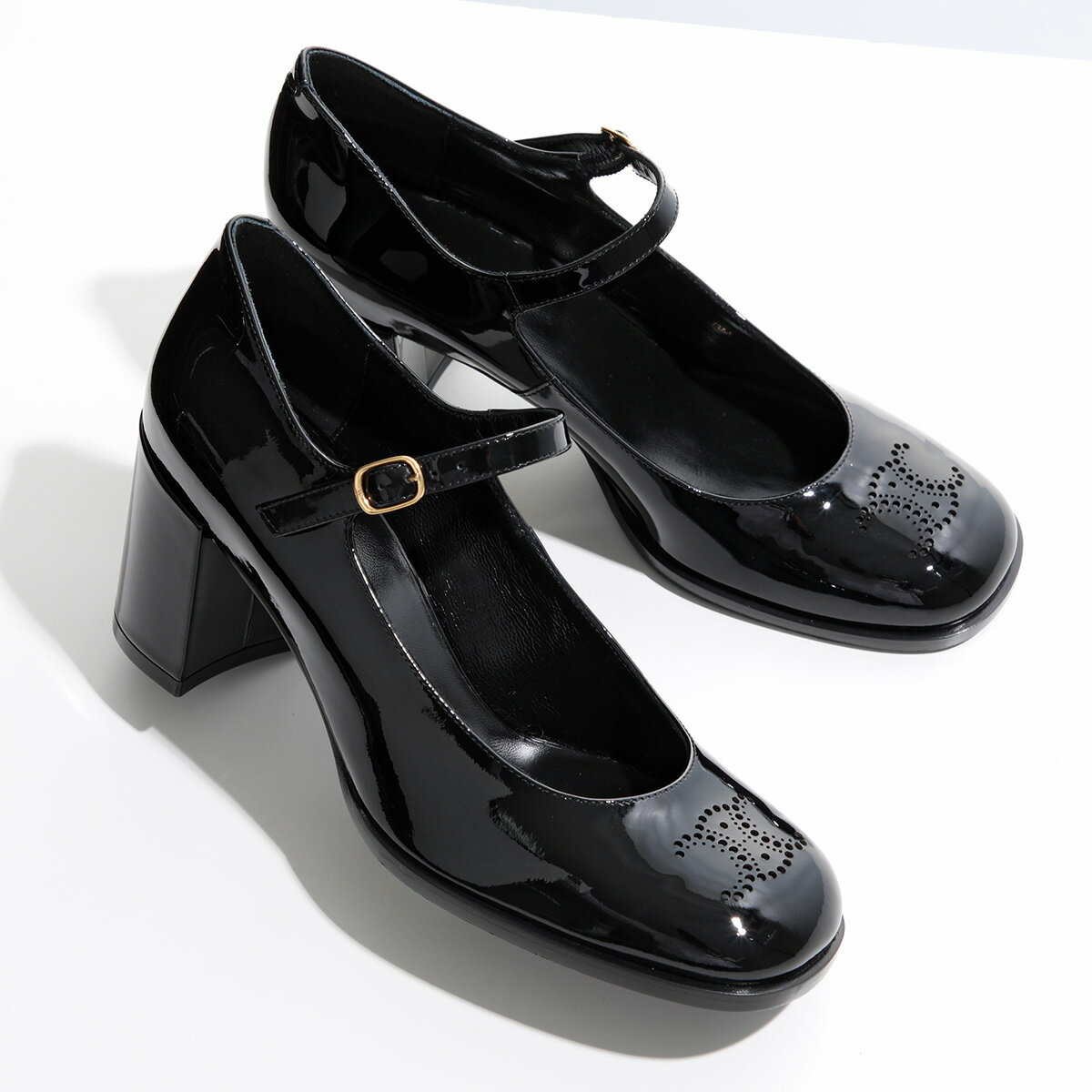 中古・古着通販】CELINE (セリーヌ) レザーパンプス ブラック - 靴