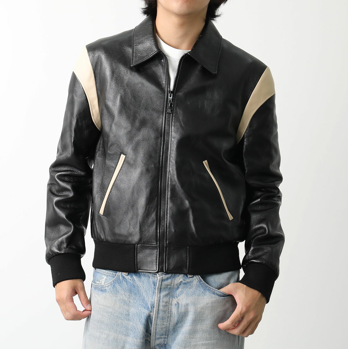 CELINE セリーヌ レザージャケット バイカージャケット キャメル CELINE セリーヌ レザージャケット バイカージャケット キャメル