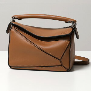 【12/15限定！2人に1人が当選！エントリーで最大100％ポイントバック】LOEWE ロエベ 322.30.U95 BOLSO PUZZLE MINI パズルバッグ ミニ レザー ショルダーバッグ ポシェット ハンドバッグ 鞄 2530/TAN レディース