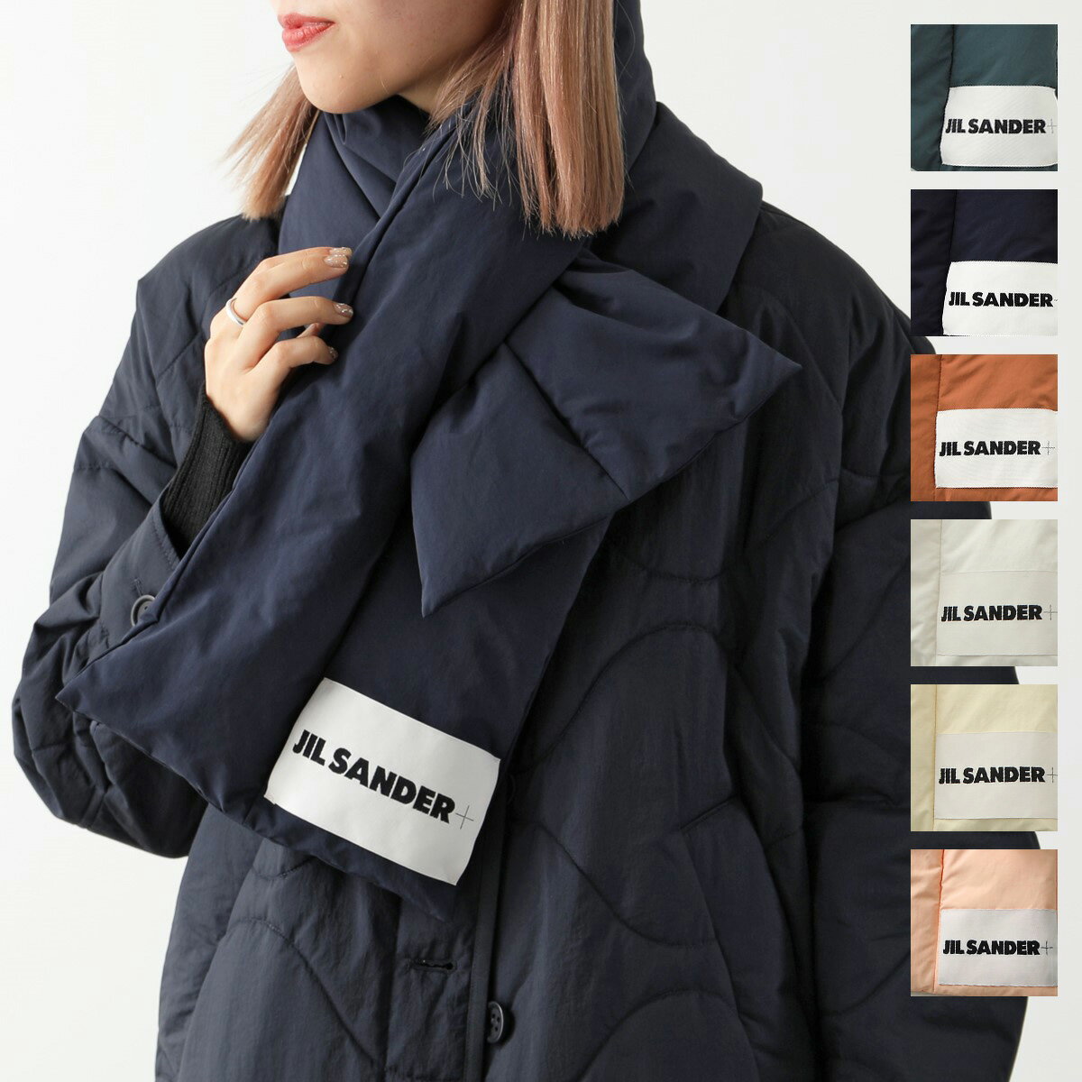 JIL SANDER ジルサンダー マフラー DOWN SCARF ダウンスカーフJ40TE0002 J70008 レディース ロゴラベル カラー5色のサムネイル