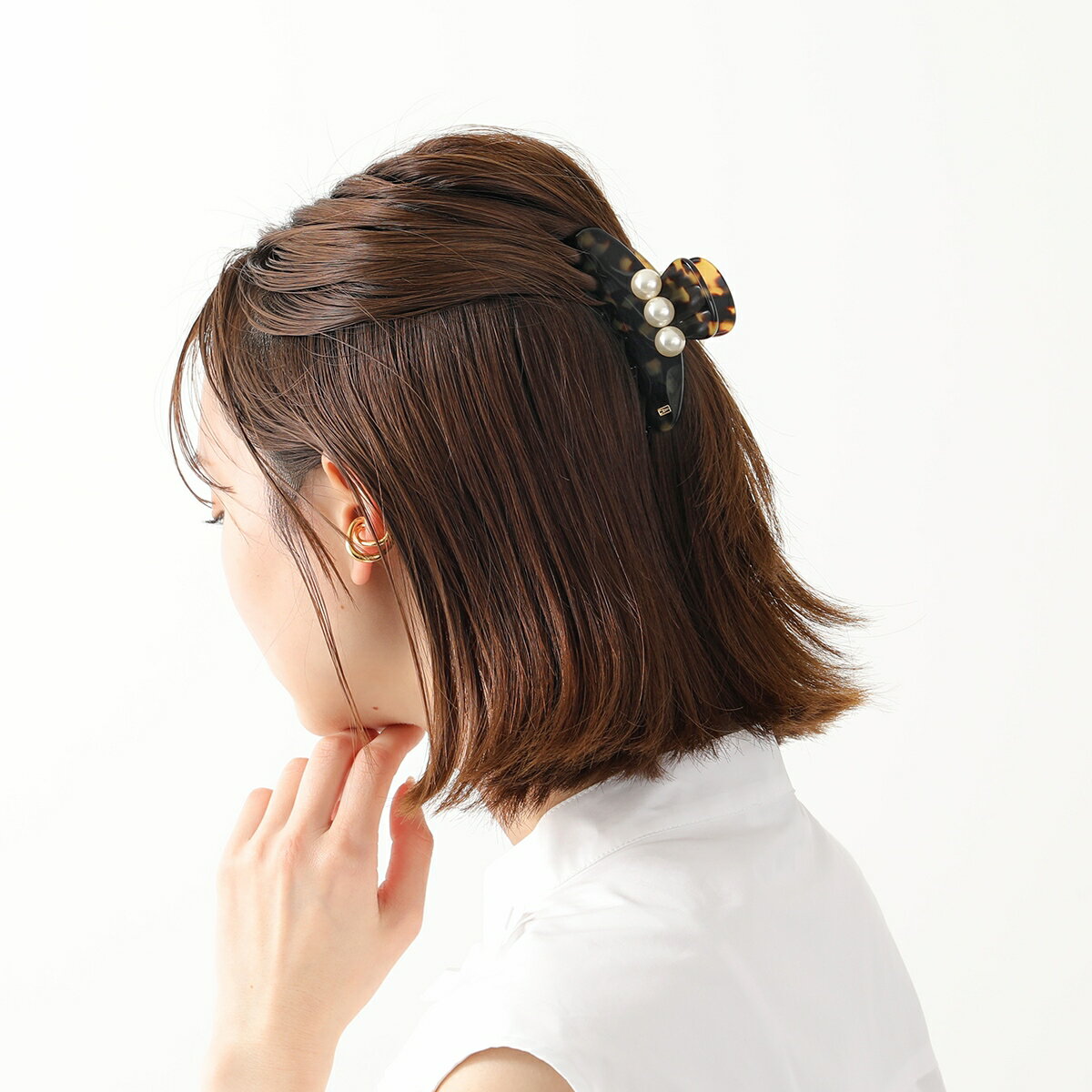 ALEXANDRE DE PARIS アレクサンドル ドゥ パリ ヘアクリップ ACCM-16920-04 レディース CLIP M 髪留め ヘアアクセサリー パール カラー4色【po_sannn】【dc_kikaku】
