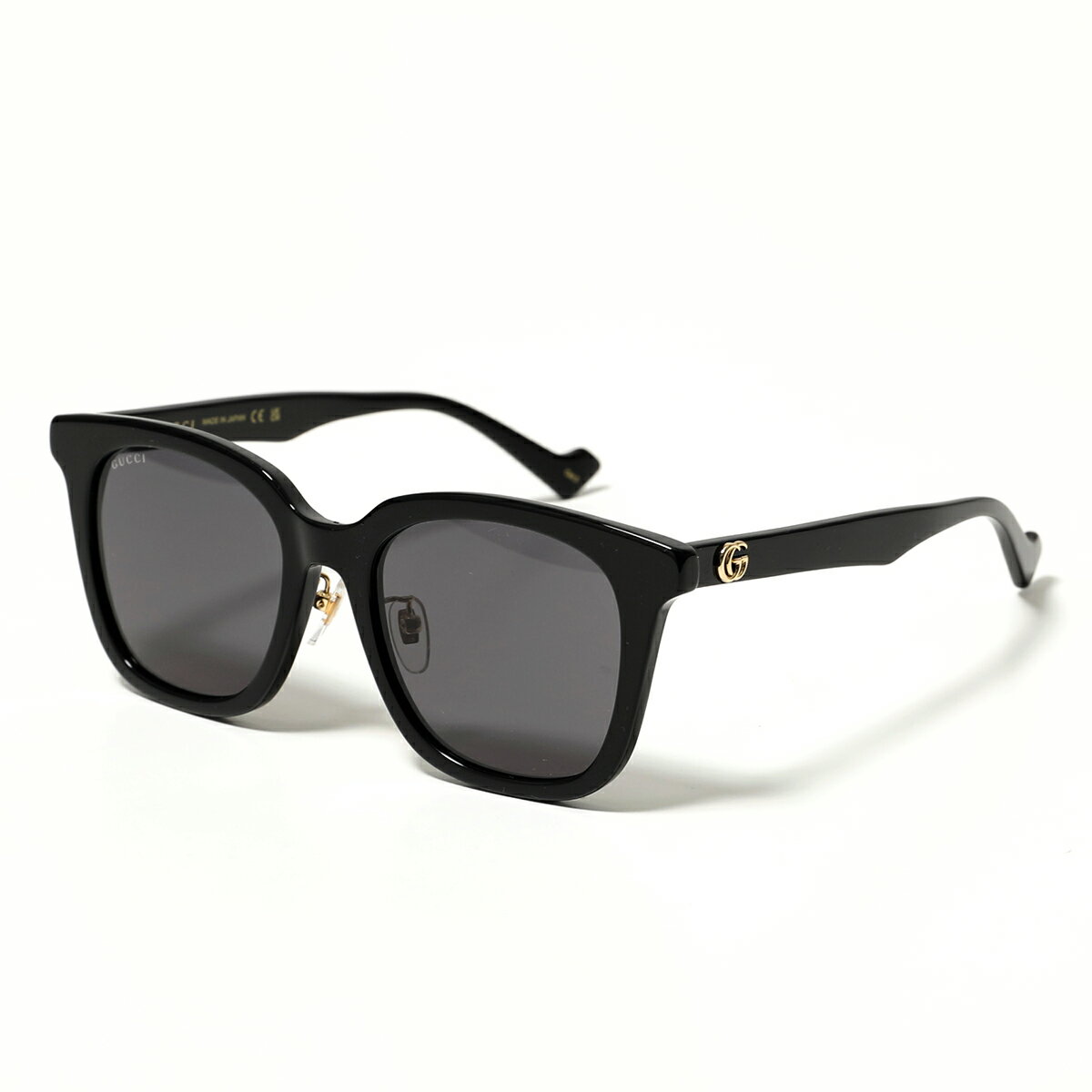 【5/11限定ポイント3倍】GUCCI グッチ サングラス GG1000SK レディース メガネ スクエア型 GGロゴ メタルロゴ めがね 眼鏡 アイウェア 001/BLACK-BLACK-GREY【po_sannn】【dc_kikaku】のサムネイル