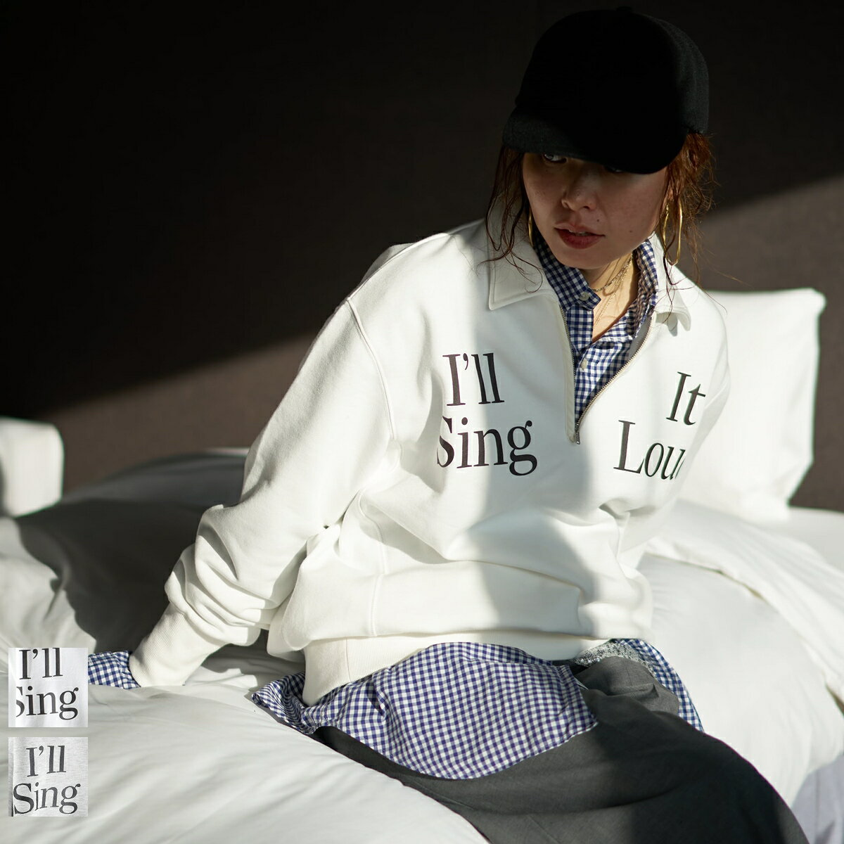 oll オール スウェットシャツ Once half zip sweat 452-05516 レディ