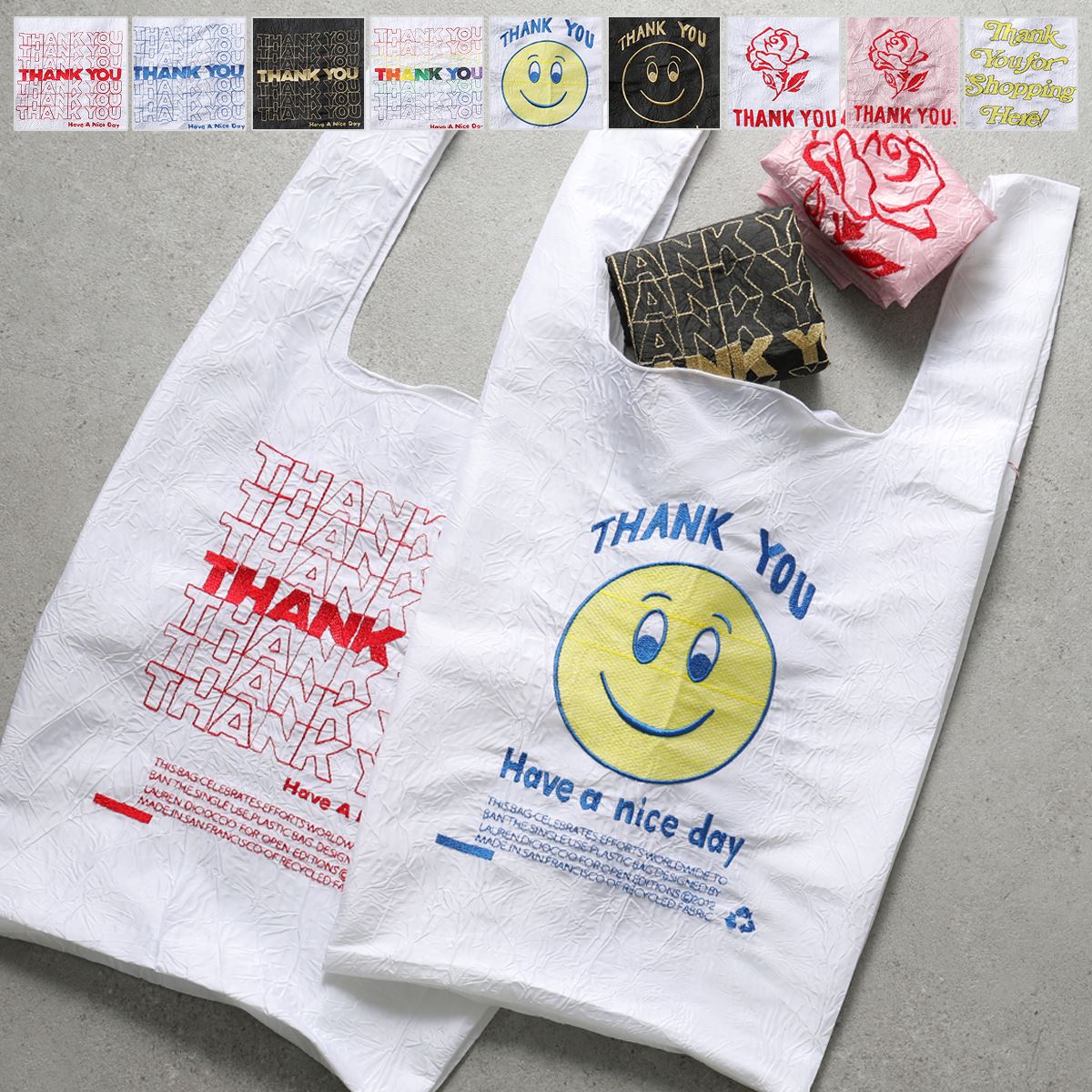 OPEN EDITIONS オープンエディション BAG カラー9色 トートバッグ ショッピングバッグ エコバッグ 鞄 レディース メンズのサムネイル