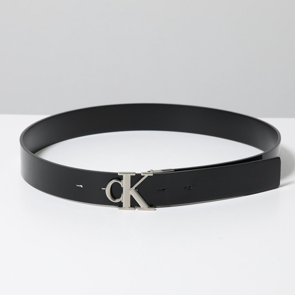 【4/18～4/20限定ポイント3倍】CALVIN KLEIN JEANS カルバンクライン ジーンズ ベルト MONO PL REV LTHR BELT 30MM K60K612288 レディース リバーシブル 0GS/Black-BlackPatent【po_sannn】