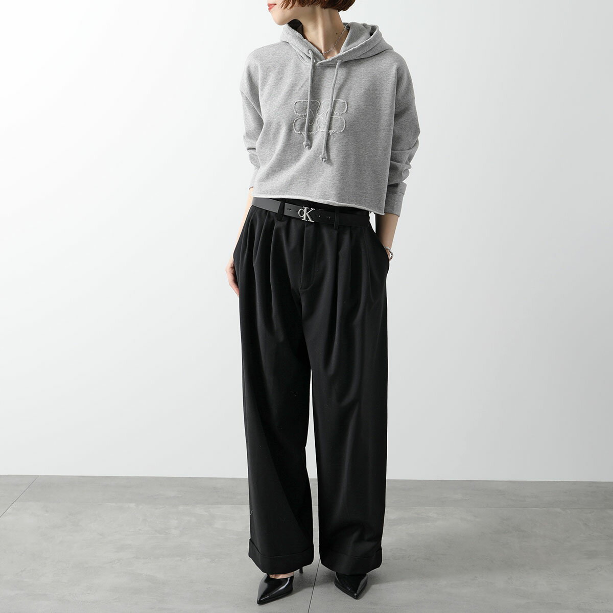 【4/18～4/20限定ポイント3倍】CALVIN KLEIN JEANS カルバンクライン ジーンズ ベルト MONO PL REV LTHR BELT 30MM K60K612288 レディース リバーシブル 0GS/Black-BlackPatent【po_sannn】