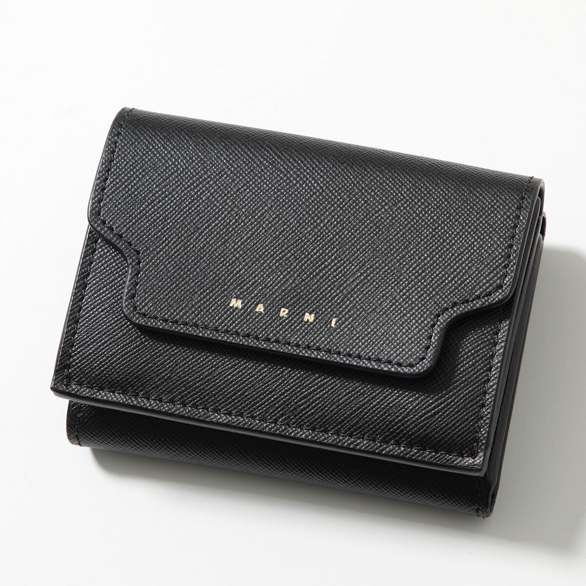 MARNI マルニ 三つ折り財布 PFMO0124U0 LV520 メンズ サフィアーノ レザー ロゴ 小銭入れあり ミニ財布 Z360N PFMO0124U0LV520Z360Nのサムネイル