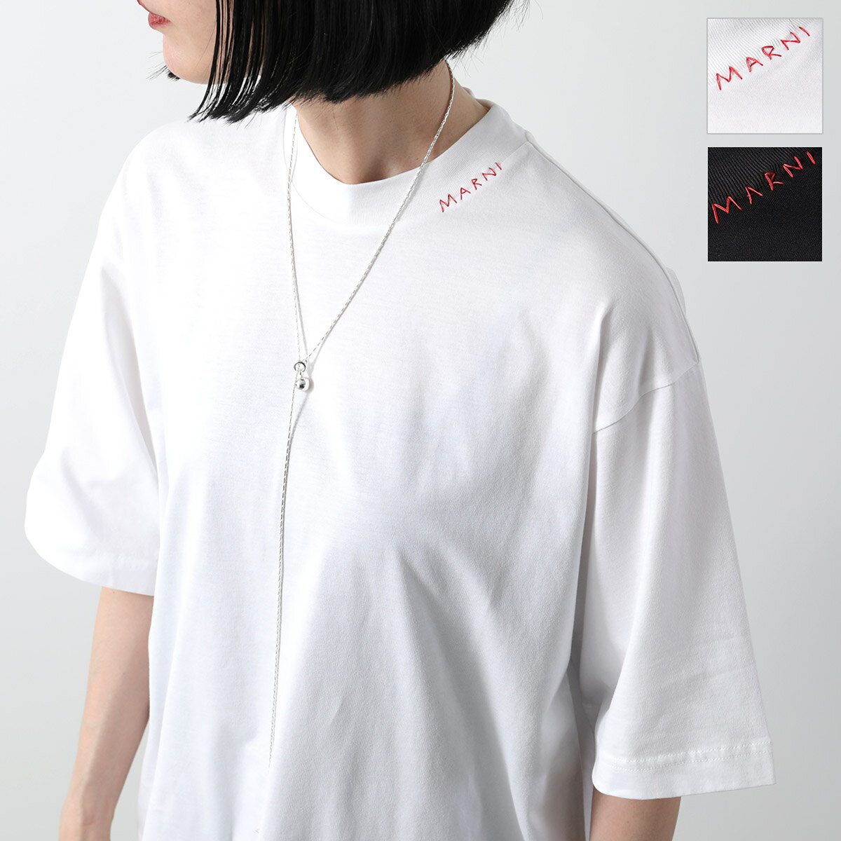 MARNI マルニ Tシャツ HUMU0223X5 UTCZ68 レディース 半袖 カットソー コッ