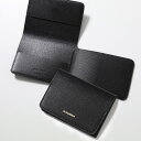 JIL SANDER ジルサンダー カードケース FOLDED CARD HOLDR J07UI0012 P4840 メンズ カードホルダー レザー ロゴ 001/Black J07UI0012P4840001