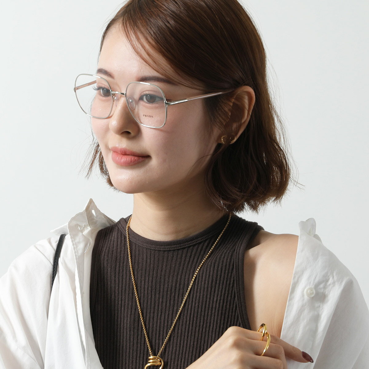 【最大2万円OFFクーポン対象・5/17～5/18限定】PRADA プラダ メガネ VPR 56W レデ...