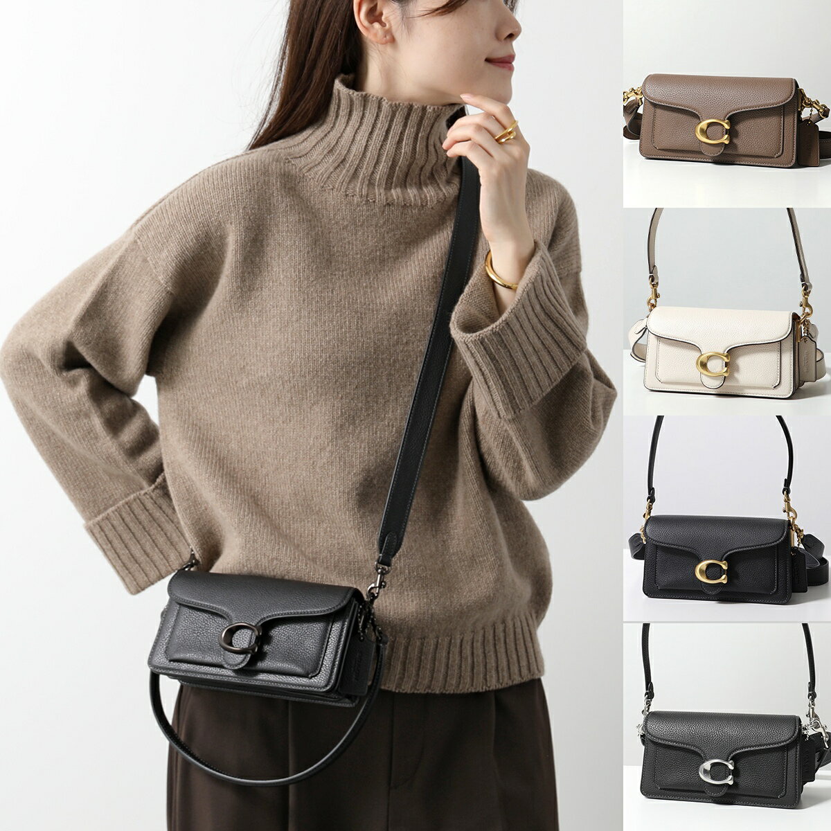 COACH コーチ トートバッグ レディース ミディアム トート ロゴ