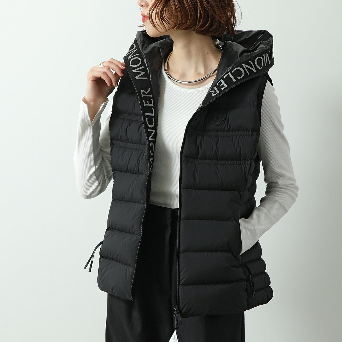 6/2022ꡦ2OFFݥMONCLER Matt Black 󥯥졼 ޥåȥ֥å ٥ AL...