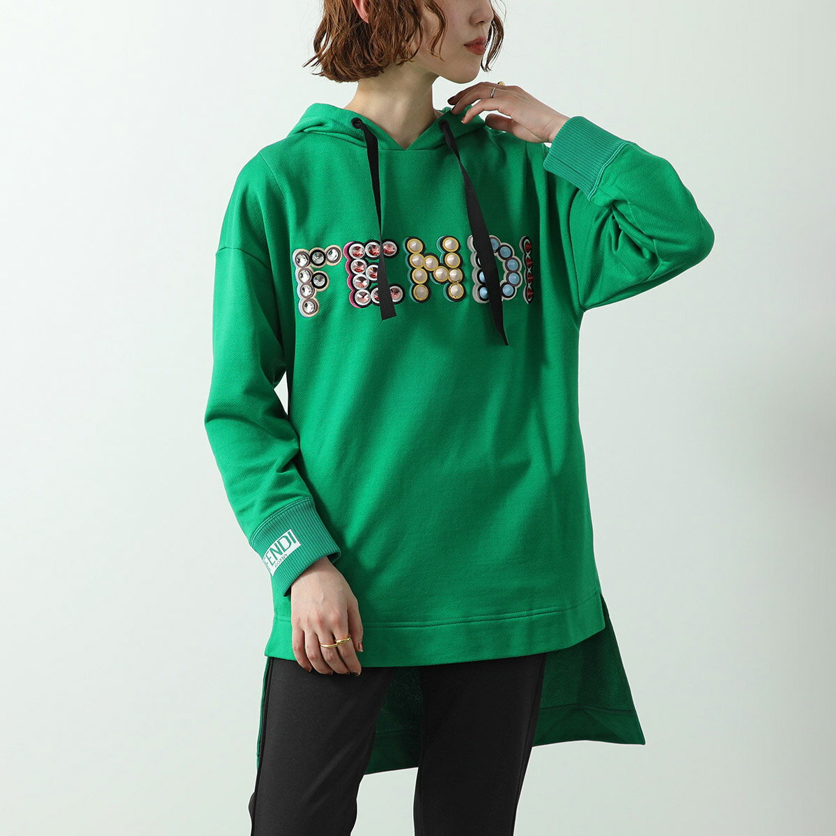 フェンディFENDIパーカースウェット裏起毛/M/正規品フェンディ