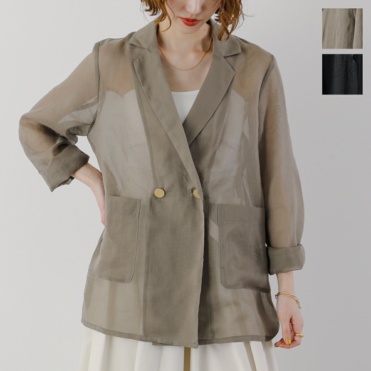 CLOCHE クロシェ シアージャケット 510-85029 レディース シャツジャケット サマージ