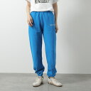 SPORTY&RICH スポーティアンドリッチ スウェットパンツ SW873 レディース 裏起毛 ロゴ セットアップ可能 ROUAL-BLUE