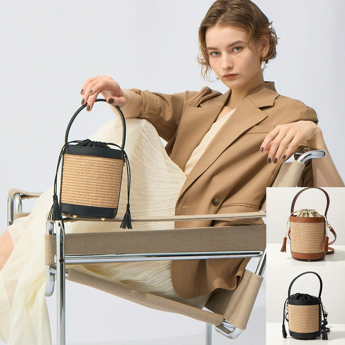 MILLELA FIRENZE ミレッラフィレンツェ かごバッグ 10270538 レディース ラフ