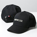 MONCLER モンクレール ベースボールキャップ BASEBALL CAP 3B00054 04863 メンズ コットンギャバジン ロゴ刺繍 アジャスター付き...