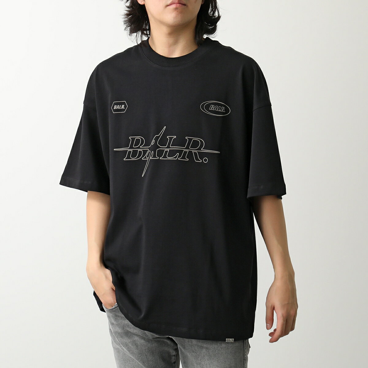 BALR. ボーラー Tシャツ Ping Box T-Shirt B1112.1299 メンズ 半袖 カットソー ロゴT クルーネック コ..