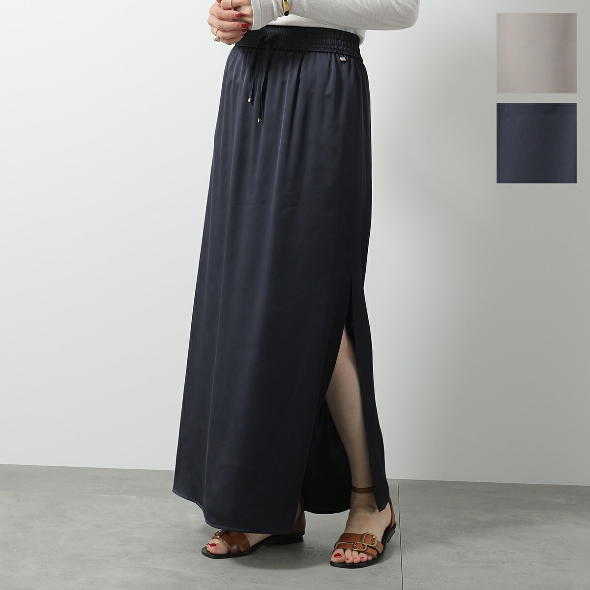 HERNO ヘルノ スカート GN000024D 12506 レディース ドレス マキシ丈 ロゴ カラー2色 GN000024D125069300のサムネイル