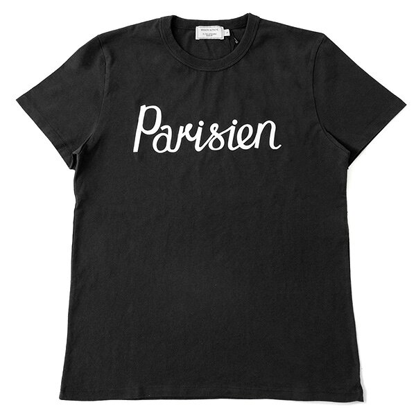 MAISON KITSUNE メゾンキツネ 03993 AM00101AT1500 クルーネック 半袖 Tシャツ カットソー 丸首 カラーBLACK メンズ
