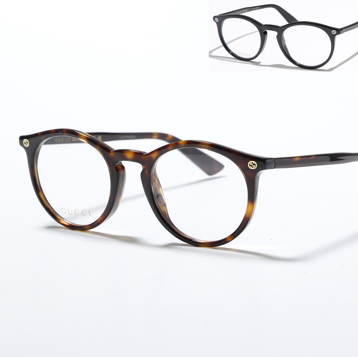 Other - GUCCI グッチ メガネ GG0121O メンズ ボストン型 セルフレーム フルリム 黒縁 めがね 眼鏡 伊達メガネ 伊達眼鏡 ロゴ アイウェア 001/Black-BlackTransparent