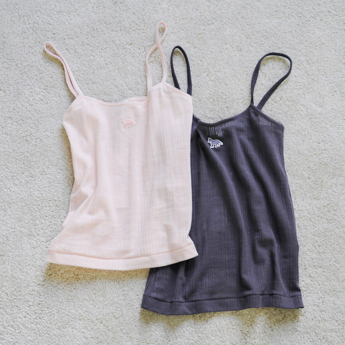 MAISON KITSUNE メゾンキツネ キャミソール OW00608 KA0027 レディース ベイビーフォックスパッチ ノースリーブ カラー2色