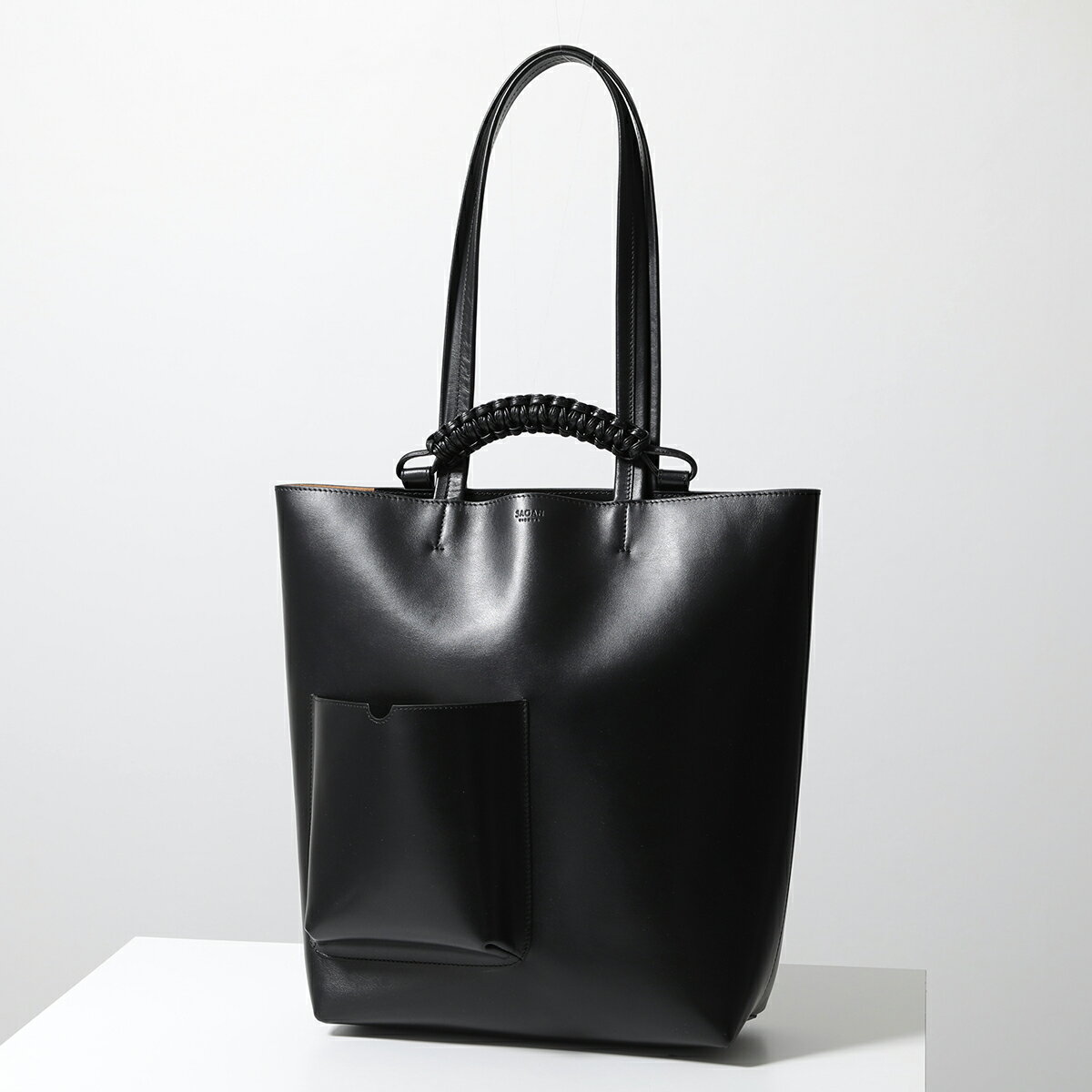 楽天インポートセレクトmuseeSagan Vienna サガン ヴィエンナ トートバッグ PAZAR BOOK TOTE パザー M_01P メンズ レディース レザー ブックトート 縦型 A4 鞄 BLACK【po_sannn】【dc_kikaku】