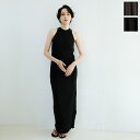 CAROUSE LAMBRA ケラウズランブラ ワンピース ORGANIC COTTON RIB PACK NS DRESS 251-359 レディース リブ ストレッチ ニット マキシ丈 コットン ノースリーブ 2枚セット カラー2色