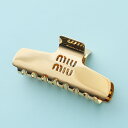 MIUMIU ミュウミュウ ヘアクリップ 5IF218 2DTU レディース ロゴ ヘアアクセサリー 髪留め F0056/ORO【po_sannn】【dc_ki...