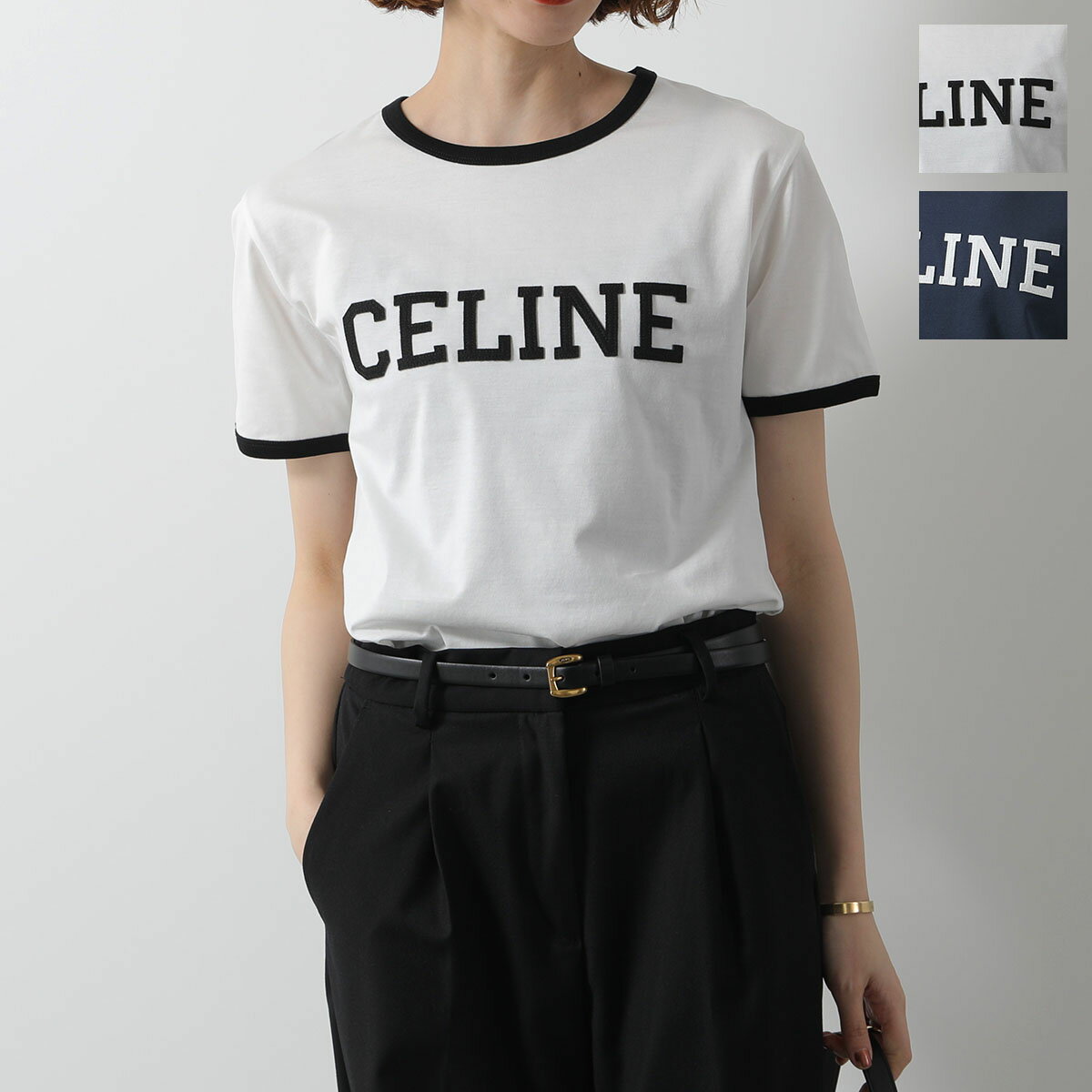 セリーヌ CELINE CELINE 長袖 シャツ 830W2C837.01NQ ストライプ