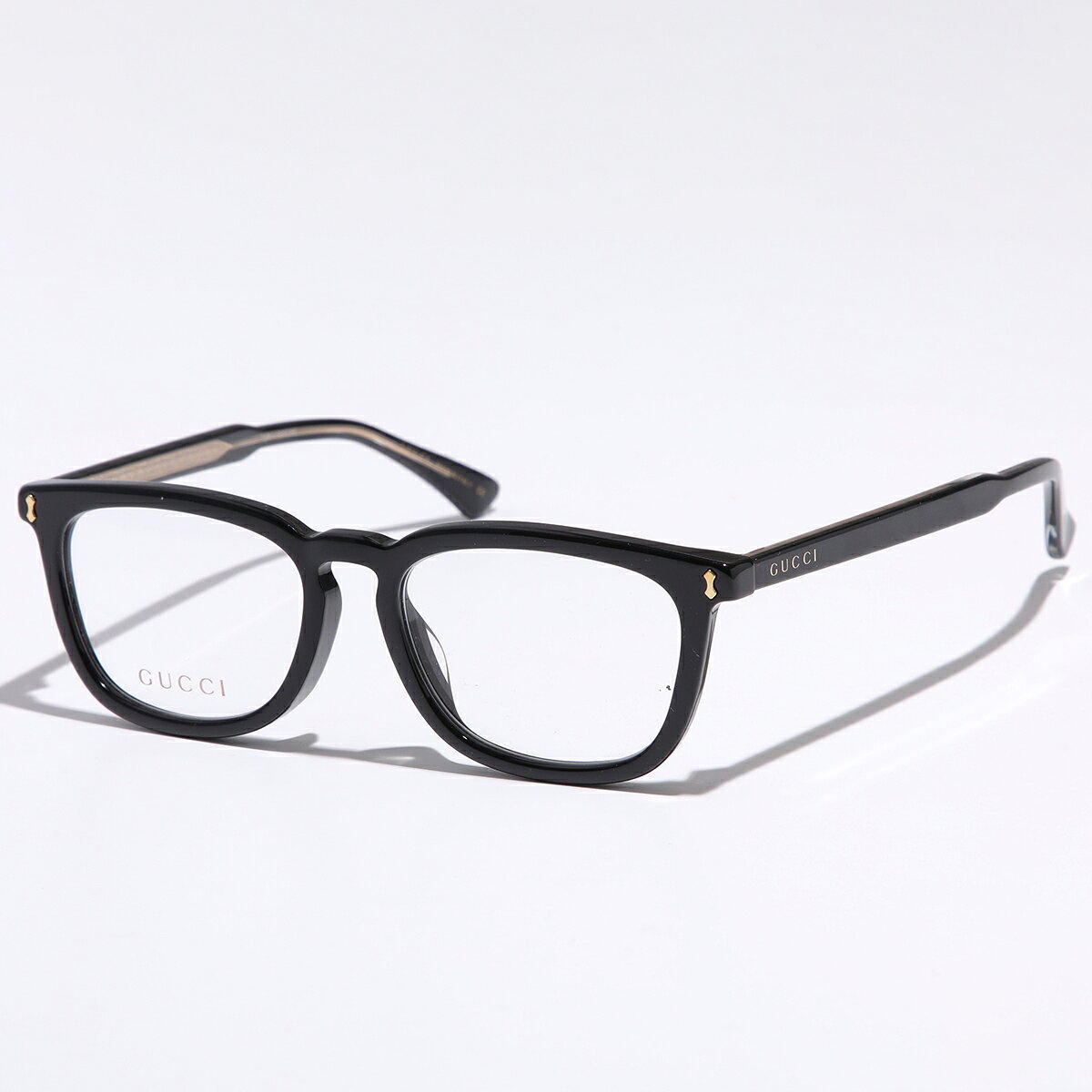 GUCCI グッチ メガネ GG0126OA メンズ ウェリントン型 セルフレーム アジアンフィ...