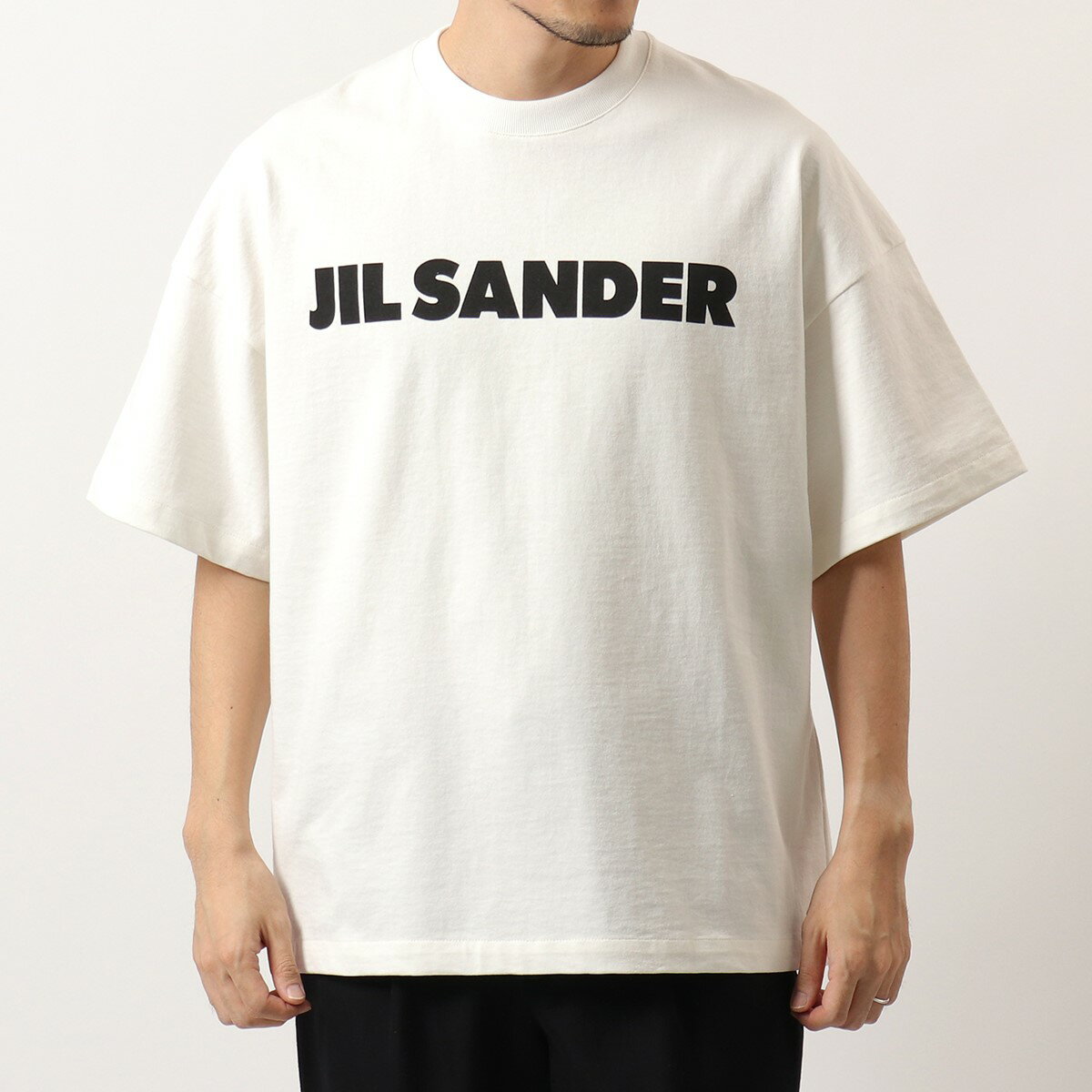 【訳あり-Mのみ】JIL SANDER ジルサンダー 半袖 Tシャツ J21GC0001 J45148 メンズ クルーネック オーバーサイズ カットソー ロゴT...