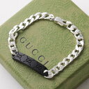 GUCCI グッチ ブレスレット 797167 09832 メンズ GGタグ ロゴ チェーン シグネチャーGG スターリングシルバー IDブレス アクセサリー 8488/SILVER【cp_ten】