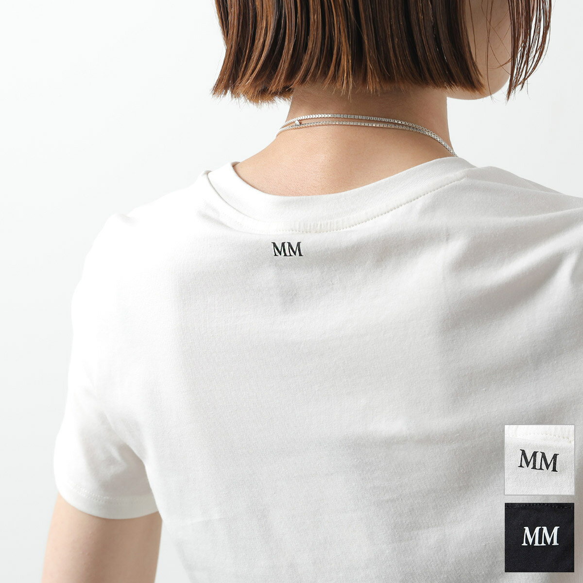 MAX MARA マックスマーラ Tシャツ DORICO ドリコ レディース 半袖 カットソー クルーネック ストレッチ ロゴT カラー2色のサムネイル