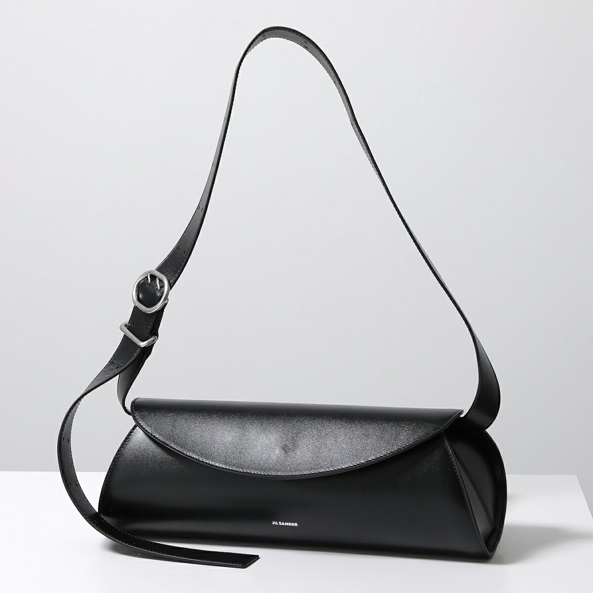 JIL SANDER ジルサンダー ショルダーバッグ CANNOLO GRANDE カンノーロ J08WD0051 P5609 P4840 P5355 メンズ ラージ レザー クロスボディ 鞄 001/BLACK