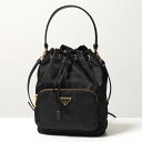 PRADA プラダ 1BH038 OOO RV44 デュエット ファブリック ショルダーバッグ ハンドバッグ ナイロン F0002/NERO 鞄 レディース